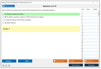 Veritas VCS-323 Administration of Veritas Backup Exec 16 Practice test exam simulator test engine exam Prep practice test questions answers Image 6