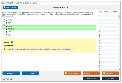 CompTIA CV0-003 CompTIA Cloud+ Certification Exam Practice test exam simulator test engine exam Prep practice test questions answers Image 5