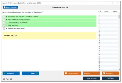 Huawei H19-316 Huawei Certified Pre - sales Associate-ECC Practice test exam simulator test engine exam Prep practice test questions answers Image 5