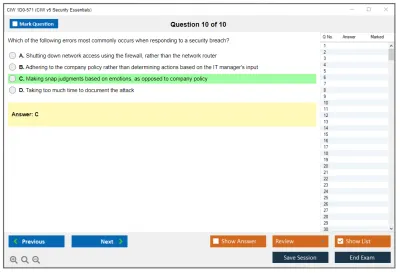 CIW 1D0-571 CIW v5 Security Essentials Practice test exam simulator test engine exam Prep practice test questions answers Image 10