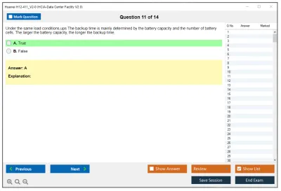 Huawei H12-411_V2.0 HCIA-Data Center Facility V2.0 Practice test exam simulator test engine exam Prep practice test questions answers Image 11