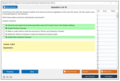 Salesforce CRT-211 Prepare for your Advanced Administrator Certification Exam Practice test exam simulator test engine exam Prep practice test questions answers Image 3