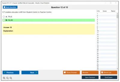 Huawei H31-511 Huawei Certified Network Associate - Cloud Solutions Architect Practice test exam simulator test engine exam Prep practice test questions answers Image 12