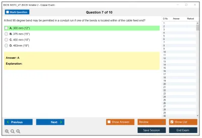 BICSI INSTC_V7 BICSI Installer 2 - Copper Exam Practice test exam simulator test engine exam Prep practice test questions answers Image 7