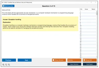 ISC2 CSSLP Certified Secure Software Lifecycle Professional Practice test exam simulator test engine exam Prep practice test questions answers Image 2