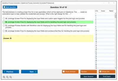 Salesforce Process-Automation Salesforce Process Automation Accredited Professional Practice test exam simulator test engine exam Prep practice test questions answers Image 10