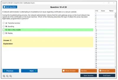 CompTIA CS0-001 CompTIA CSA+ Certification Exam Practice test exam simulator test engine exam Prep practice test questions answers Image 18