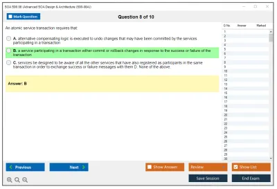 SOA S90.08 Advanced SOA Design & Architecture Practice test exam simulator test engine exam Prep practice test questions answers Image 8
