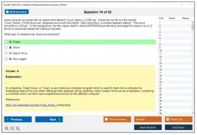 GAQM CPEH-001 Certified Professional Ethical Hacker (CPEH) Practice test exam simulator test engine exam Prep practice test questions answers Image 19