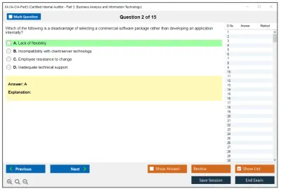 IIA IIA-CIA-Part3 Business Knowledge for Internal Auditing Practice test exam simulator test engine exam Prep practice test questions answers Image 2