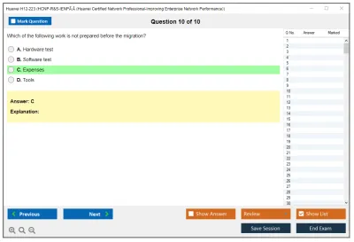 Huawei H12-223 HCNP-R&amp;S-IENPÃ‚Â (Huawei Certified Network Professional-Improving Enterprise Network Performance) Practice test exam simulator test engine exam Prep practice test questions answers Image 10