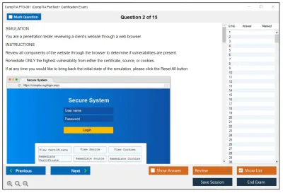 CompTIA PT0-001 CompTIA PenTest+ Certification Exam Practice test exam simulator test engine exam Prep practice test questions answers Image 2