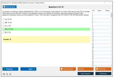 Riverbed 501-01 Riverbed Certified Solutions Associate – Storage Delivery Practice test exam simulator test engine exam Prep practice test questions answers Image 9