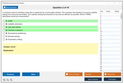 ISTQB ATA Advanced Test Analyst Practice test exam simulator test engine exam Prep practice test questions answers Image 2
