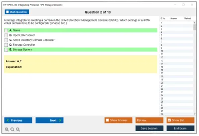 HP HPE0-J50 Integrating Protected HPE Storage Solutions Practice test exam simulator test engine exam Prep practice test questions answers Image 2