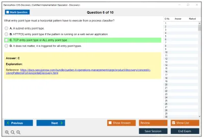ServiceNow CIS-Discovery Certified Implementation Specialist - Discovery Practice test exam simulator test engine exam Prep practice test questions answers Image 6