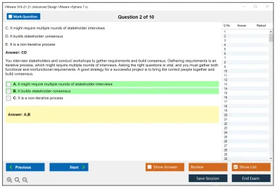 VMware 3V0-21.21 Advanced Design VMware vSphere 7.x Practice test exam simulator test engine exam Prep practice test questions answers Image 2