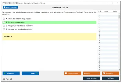 HAAD HAAD-RN HAAD Licensure Examination for Registered Nurses Practice test exam simulator test engine exam Prep practice test questions answers Image 2