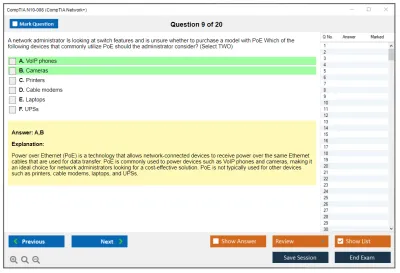 CompTIA N10-008 CompTIA Network+ Exam Practice test exam simulator test engine exam Prep practice test questions answers Image 9