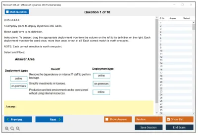 Microsoft MB-901 Microsoft Dynamics 365 Fundamentals Practice test exam simulator test engine exam Prep practice test questions answers Image 1