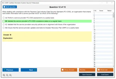 ISC2 CISSP Certified Information Systems Security Professional (CISSP) Practice test exam simulator test engine exam Prep practice test questions answers Image 12