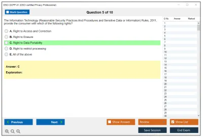DSCI DCPP-01 DSCI certified Privacy Professional (DCPP) Practice test exam simulator test engine exam Prep practice test questions answers Image 5
