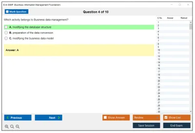 Exin BIMF Business Information Management Foundation Practice test exam simulator test engine exam Prep practice test questions answers Image 4