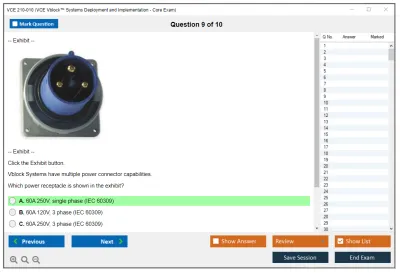 VCE 210-010 VCE Vblock™ Systems Deployment and Implementation - Core Exam Practice test exam simulator test engine exam Prep practice test questions answers Image 9