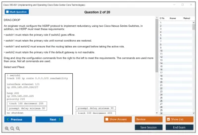 Cisco 350-601 Implementing Cisco Data Center Core Technologies (350-601 DCCOR) Practice test exam simulator test engine exam Prep practice test questions answers Image 2