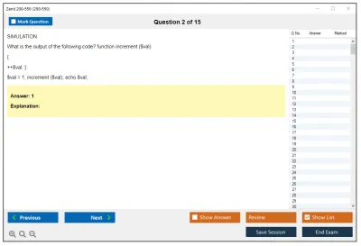 Zend 200-550 Zend Certified PHP Engineer Practice test exam simulator test engine exam Prep practice test questions answers Image 2