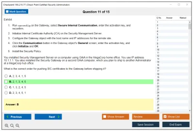 Checkpoint 156-215.77 Check Point Certified Security Administrator Practice test exam simulator test engine exam Prep practice test questions answers Image 11