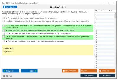 Cisco 352-011 Cisco Certified Design Expert Practical Exam Practice test exam simulator test engine exam Prep practice test questions answers Image 7