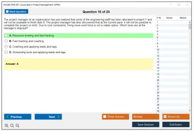GAQM APM-001 Associate in Project Management (APM) Practice test exam simulator test engine exam Prep practice test questions answers Image 16
