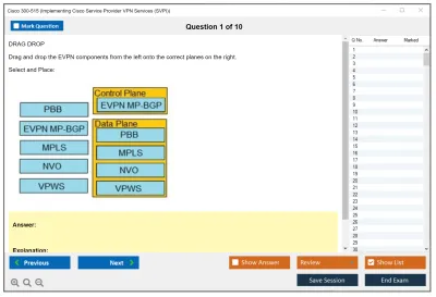 Cisco 300-515 Implementing Cisco Service Provider VPN Services (300-515 SPVI) Practice test exam simulator test engine exam Prep practice test questions answers Image 1