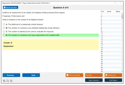 Pegasystems PEGAPCDS86V1 Pega Certified Data Scientist (PCDS) 86V1 Practice test exam simulator test engine exam Prep practice test questions answers Image 8