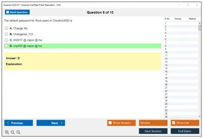 Huawei H20-871 Huawei Certified Field Specialist - IVS Practice test exam simulator test engine exam Prep practice test questions answers Image 8