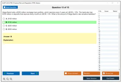 GARP 2016-FRR Financial Risk and Regulation (FRR) Series Practice test exam simulator test engine exam Prep practice test questions answers Image 13