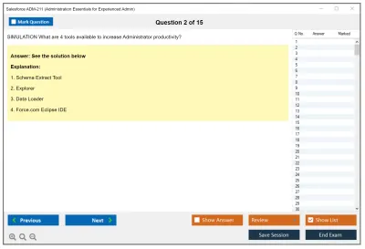 Salesforce ADM-211 Administration Essentials for Experienced Admin Practice test exam simulator test engine exam Prep practice test questions answers Image 2