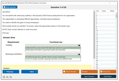 Microsoft MB-300 Microsoft Dynamics 365: Core Finance and Operations Practice test exam simulator test engine exam Prep practice test questions answers Image 3