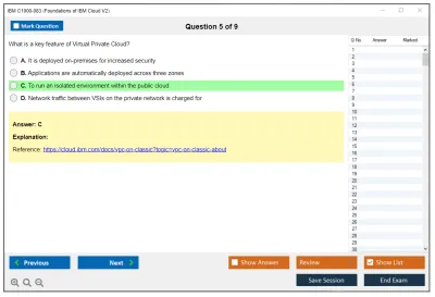 IBM C1000-083 Foundations of IBM Cloud V2 Practice test exam simulator test engine exam Prep practice test questions answers Image 5