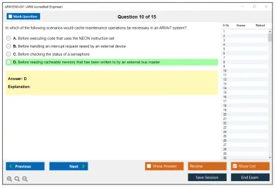 ARM EN0-001 ARM Accredited Engineer Practice test exam simulator test engine exam Prep practice test questions answers Image 10