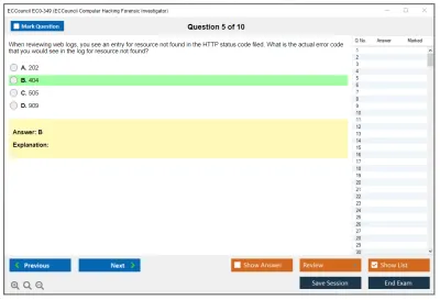 ECCouncil EC0-349 ECCouncil Computer Hacking Forensic Investigator Practice test exam simulator test engine exam Prep practice test questions answers Image 5