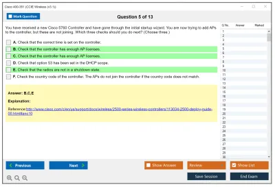 Cisco 400-351 CCIE Wireless (v3.1) Practice test exam simulator test engine exam Prep practice test questions answers Image 5