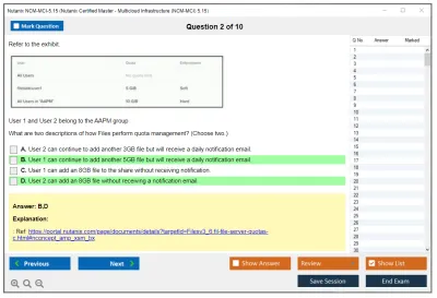 Nutanix NCM-MCI-5.15 Nutanix Certified Master - Multicloud Infrastructure (NCM-MCI) 5.15 Practice test exam simulator test engine exam Prep practice test questions answers Image 2