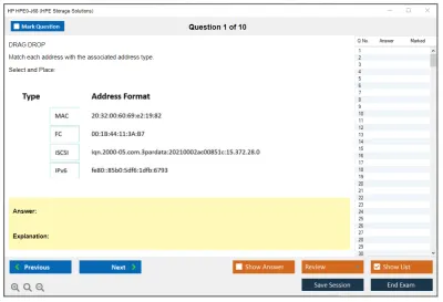 HP HPE0-J68 HPE Storage Solutions Practice test exam simulator test engine exam Prep practice test questions answers Image 1