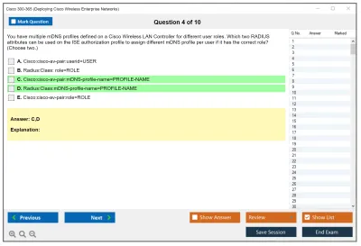 Cisco 300-365 Deploying Cisco Wireless Enterprise Networks Practice test exam simulator test engine exam Prep practice test questions answers Image 4