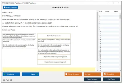PRINCE2 PRINCE2-Practitioner PRINCE2 Practitioner Exam Practice test exam simulator test engine exam Prep practice test questions answers Image 2