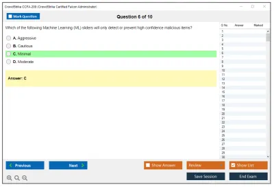 CrowdStrike CCFA-200 CrowdStrike Certified Falcon Administrator Practice test exam simulator test engine exam Prep practice test questions answers Image 6