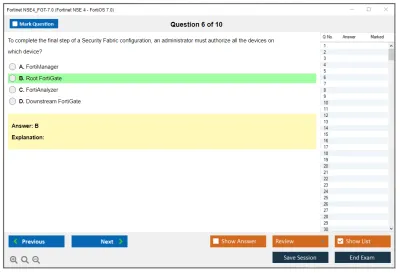 Fortinet NSE4_FGT-7.0 Fortinet NSE 4 - FortiOS 7.0 Practice test exam simulator test engine exam Prep practice test questions answers Image 6