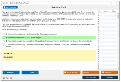 Nokia 4A0-112 Nokia IS-IS Routing Protocol Practice test exam simulator test engine exam Prep practice test questions answers Image 6